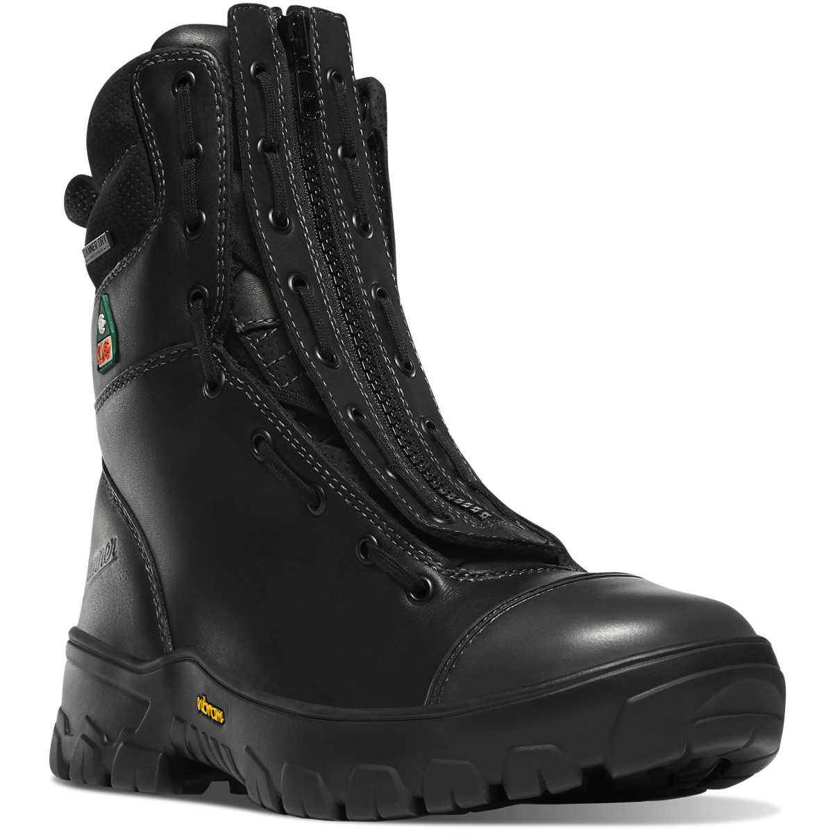 Danner Modern Firefighter Composite Toe Black Work Boots Mens - South Africa 02637VUWJ